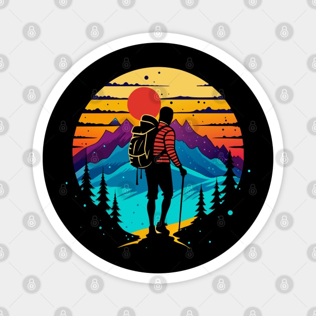 Hiking Solo Summit Ver. 3 Magnet by TurnEffect